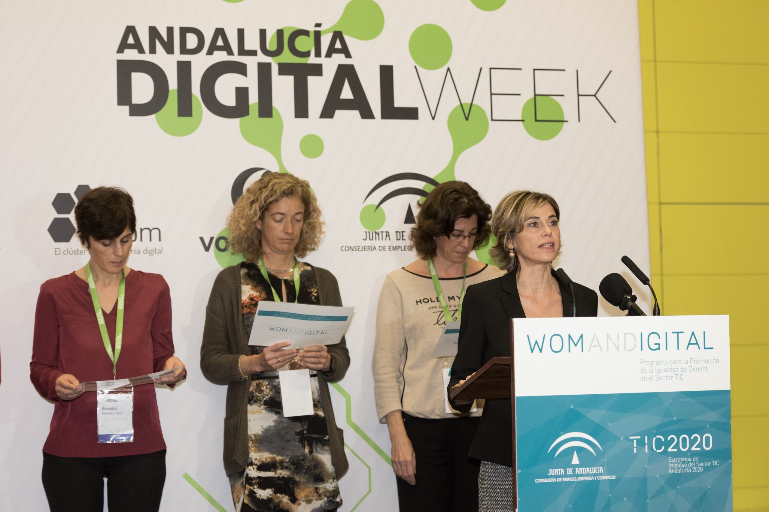 Escenario de la Jornada Womandigital Sevilla 2018