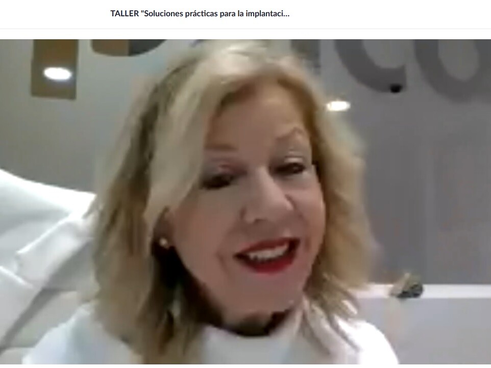 Captura de la videoconferencia con Ana Alonso Lorente