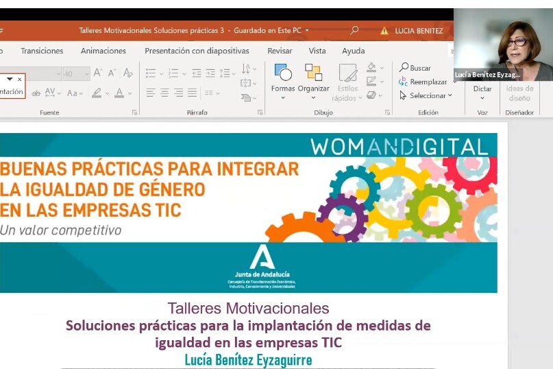 Captura de la portada de la presentación del taller