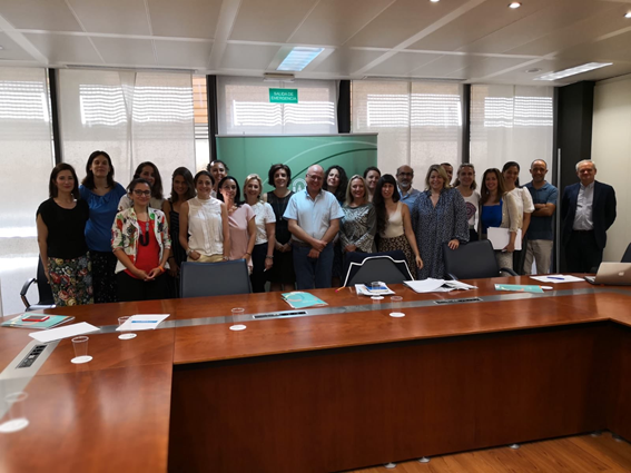 Integrantes del Grupo de Trabajo WomANDigital, reunidos en la primera sesión del 18 de julio de 2018