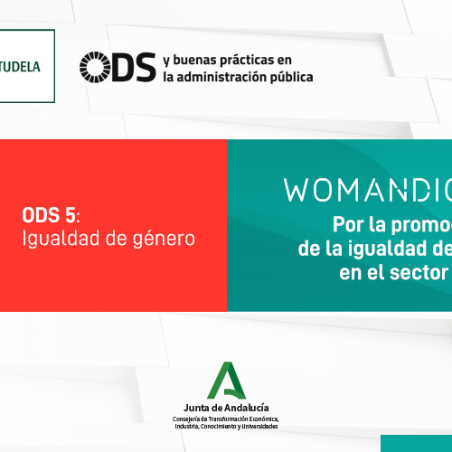 cartel de ODS 5 y buenas prácticas en la administración