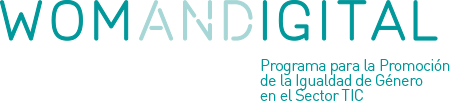 Logotipo WD Programa para la Promoción de la Igualdad de Género en el Sector TIC